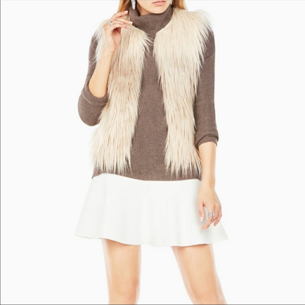 BCBGMaxazria faux vest